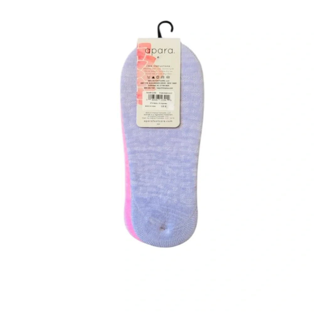 Apara Pastel Colors No-Show Socks Women’s Size 5-10